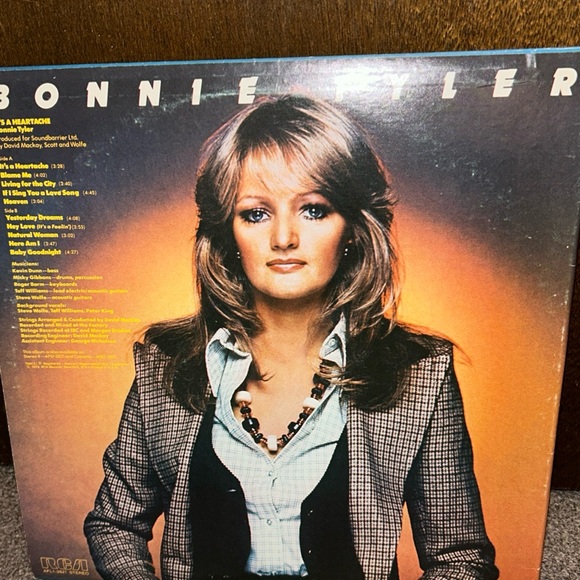 Bonnie Tyler It's A Heartache Vinyl LP 1978 RCA Victor AFL1-2821 - Picture 4 of 4
